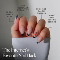 Illinois Fighting Illini Press-On Nail Set